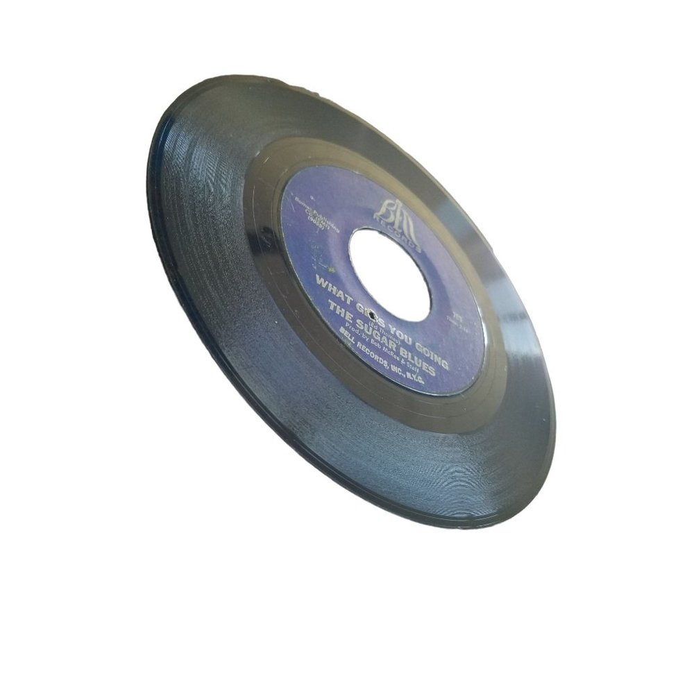 Vintage 45 RPM Record What Gets You Going/Joined Together Sugar Blues Vinyl